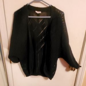 Black Ladies XL 3/4 sleeve cardigan
